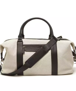 Leather Travel Weekender Gym Sport Bag, 46*25cm