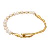 Dainty Pearl Bangle