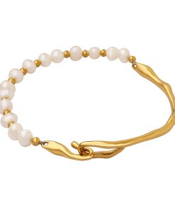 Dainty Pearl Bangle