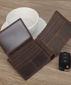 Fashionable and Casual Card Drawing Leather Wallet