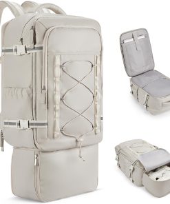 Oversize Travel Duffle Bag Leather Weekend Bag, 55*20*27cm