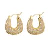 New Trendy Gold CZ Earring