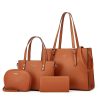 Leather Ladies Shoulder Bag Set, 22*14cm
