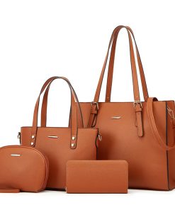 Leather Ladies Shoulder Bag Set, 22*14cm