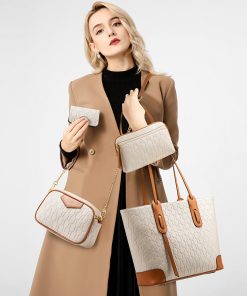 Leather Women's Handbags Set