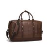 Vintage Leather Duffel Travel Weekend bag, 50*23*28cm