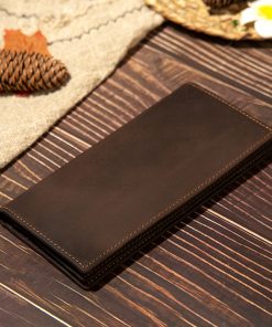 Business Leather Credit Card Holder Wallet for Men Women, 15x10cm