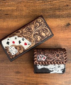 Classic Leather Handbags for Men & Leather Purse Wallet E,  27x21cm / 19x10cm