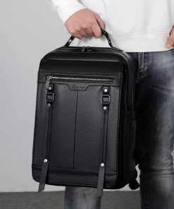 Leather Travel Backpack Laptop Bag, 30*23cm