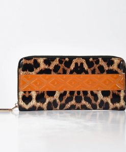 Women Long Leather Wallet Purse, 19*10cm