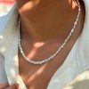 Elegant Pearl Necklace for Women Long Style