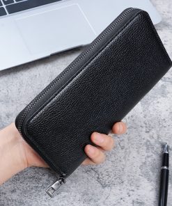 Leather Long Wallet for Men & Women