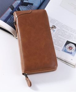 Travel Clutch Purse Leather Women's Zip Wallet
