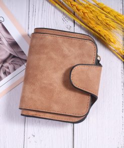 Leather Card Wallet for Gift, 9*10cm