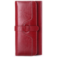 Leather Clutch Bag Women's Wallet， 19.5*10.5cm