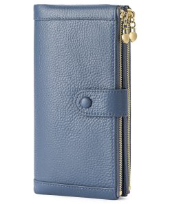 Leather Coin Purse Minimalism Wallet, 19*10cm