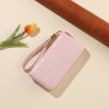 Vintage Leather Wallets Card Holders Organizer， 19.5*10.5*3cm