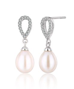 Shell Pearl Drop Earrings