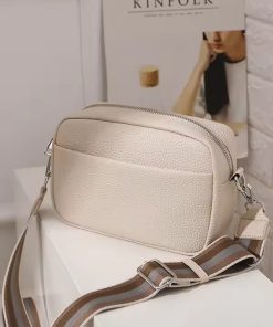 Leather Crossbody Camera Bags for Travel, 18x12cm