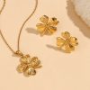 Flower Earring Necklace Set