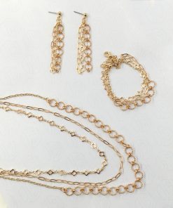 Heart Earring Necklace for Woman