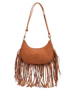 Leather Cross Body Shoulder Bag, 17.5cm