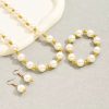 Elegant Pearl Bracelet Necklace Set